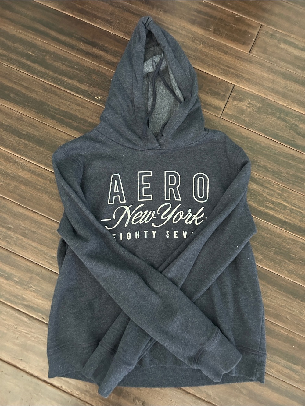 Aeropostale Navy Blue 'AERO New York' Pullover Hoodie